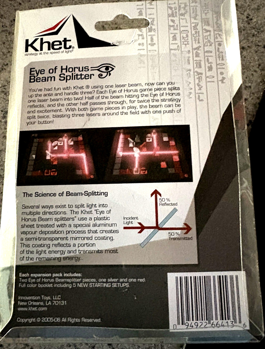 Khet The Laser Game Innovention Toys Works 100% Complete includes Beam Splitters