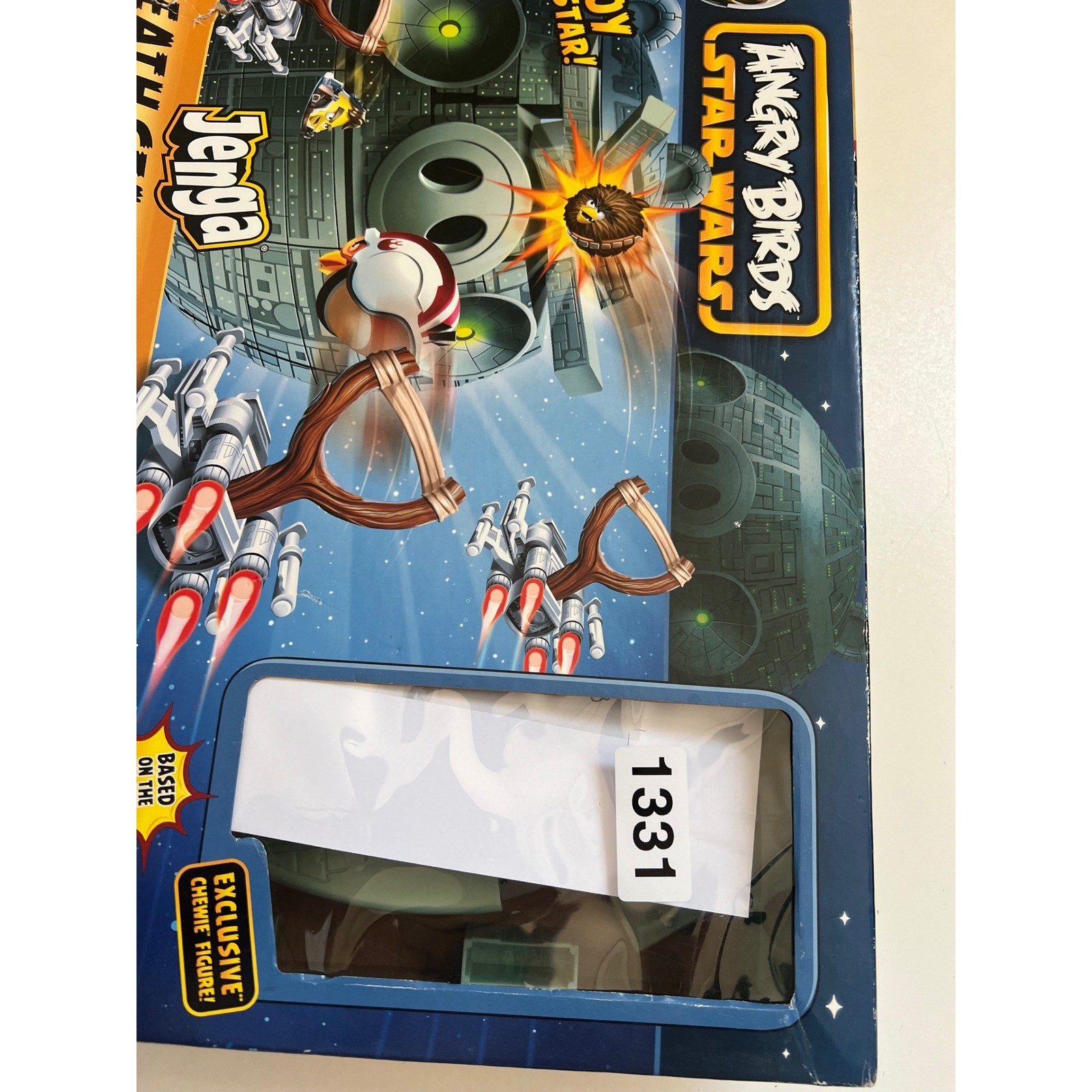 Hasbro Angry Birds Star Wars Jenga Death Star Game A2845 Exclusive Chewie Figure