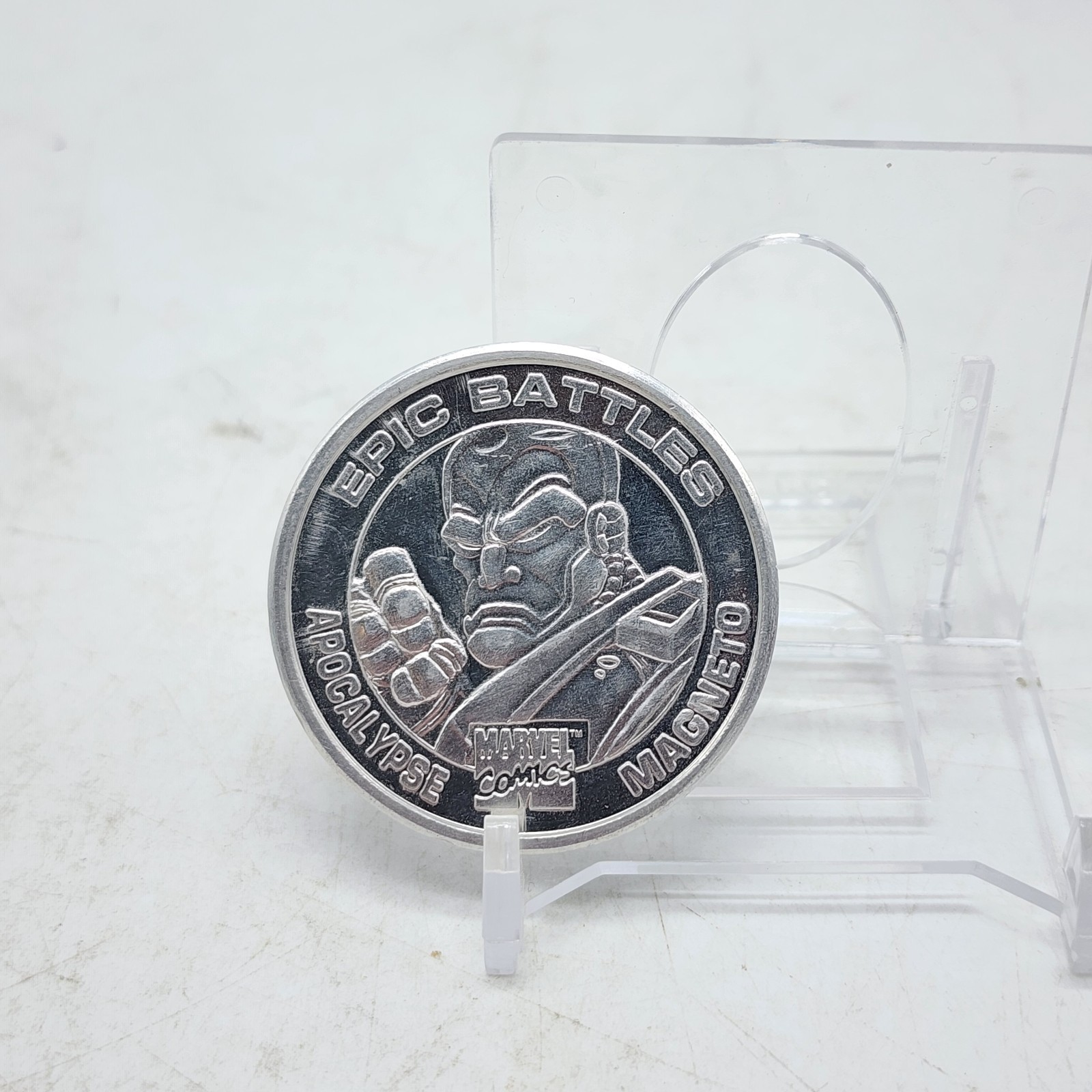 Apocalypse Vs Magneto Aluminum Slammer X-Men Marvel Epic Battles 90s Pogs