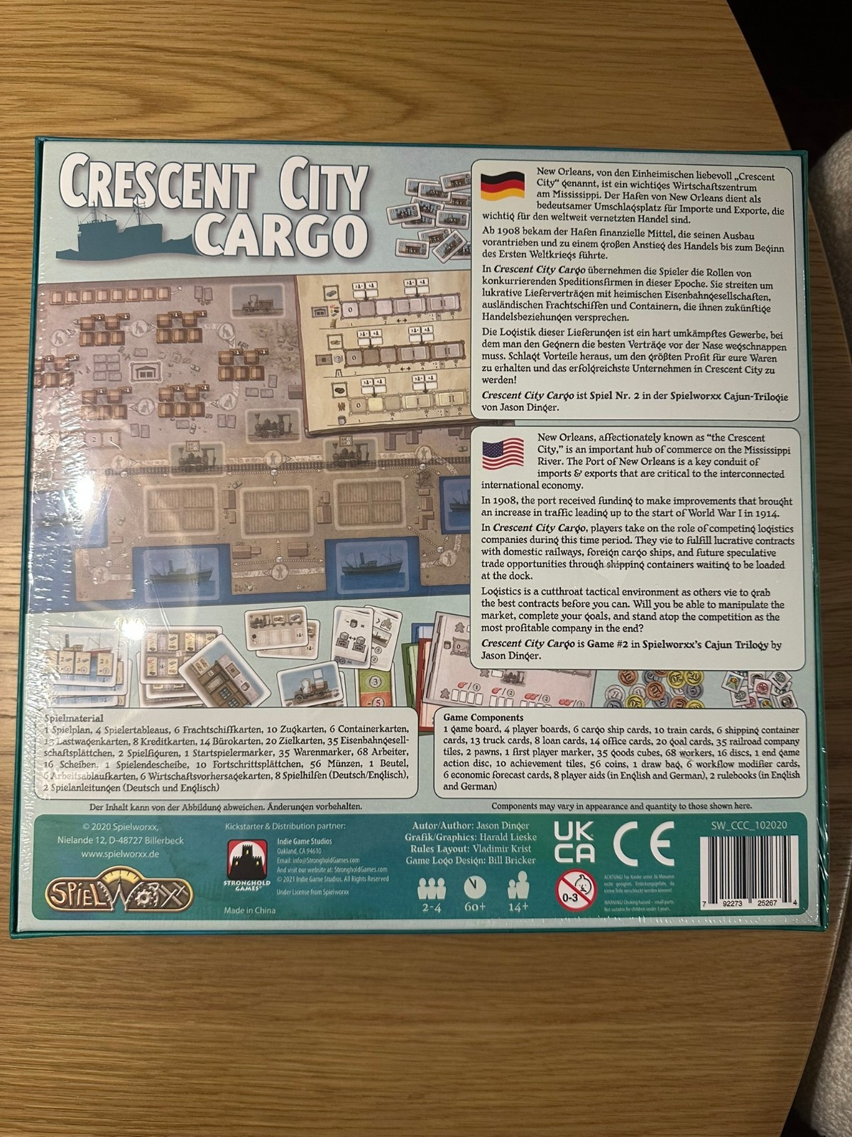 Crescent City Cargo Board Game – Brand New (Sealed) – Stronghold Games
