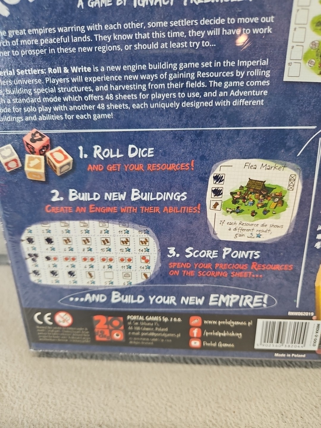 Imperial Settlers: Roll and Write by Ignacy Trzewiczek Portal Games 1-4 Players