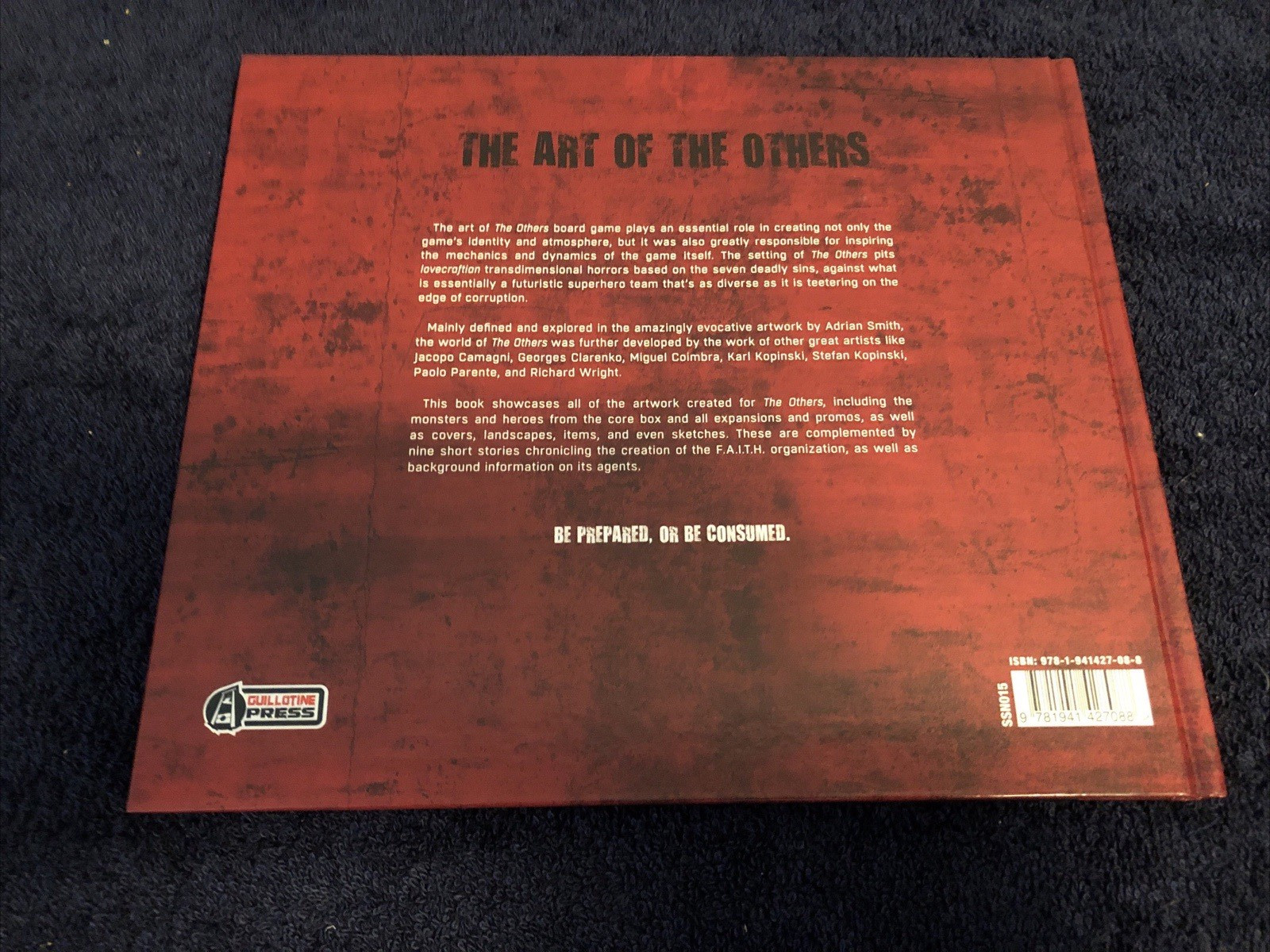 The Others 7 Sins Art Book Lore Board Game CMoN Gothic Horror