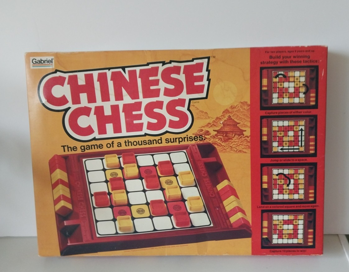 CHINESE CHESS – Vintage 1981 Gabriel Board Game – Complete Game 8+
