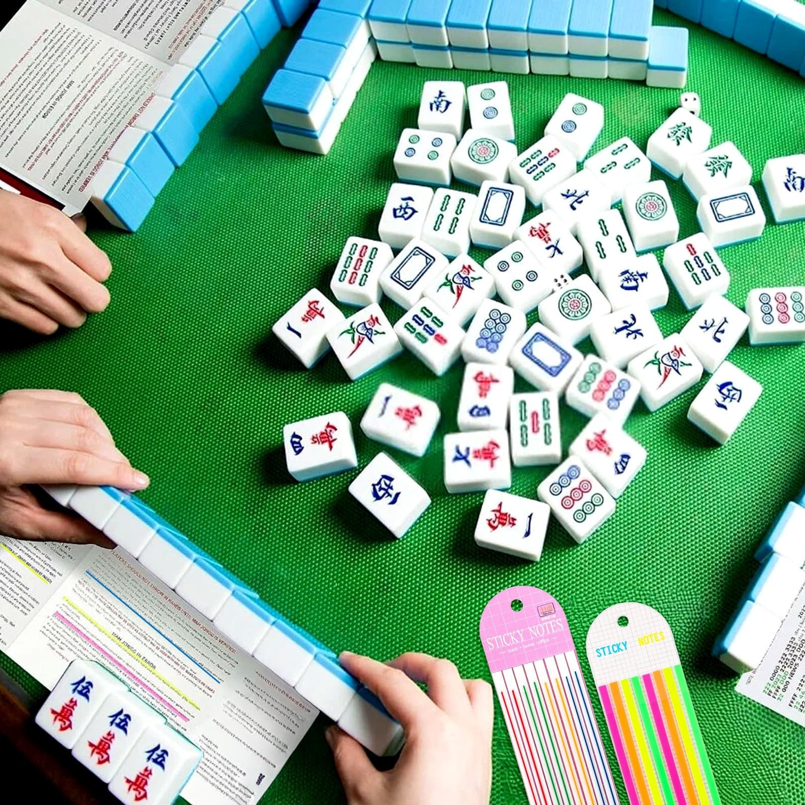 640 Pcs Mahjong Line Finder Notes, Mahjong Line Highlighter Stripe, for Playe…