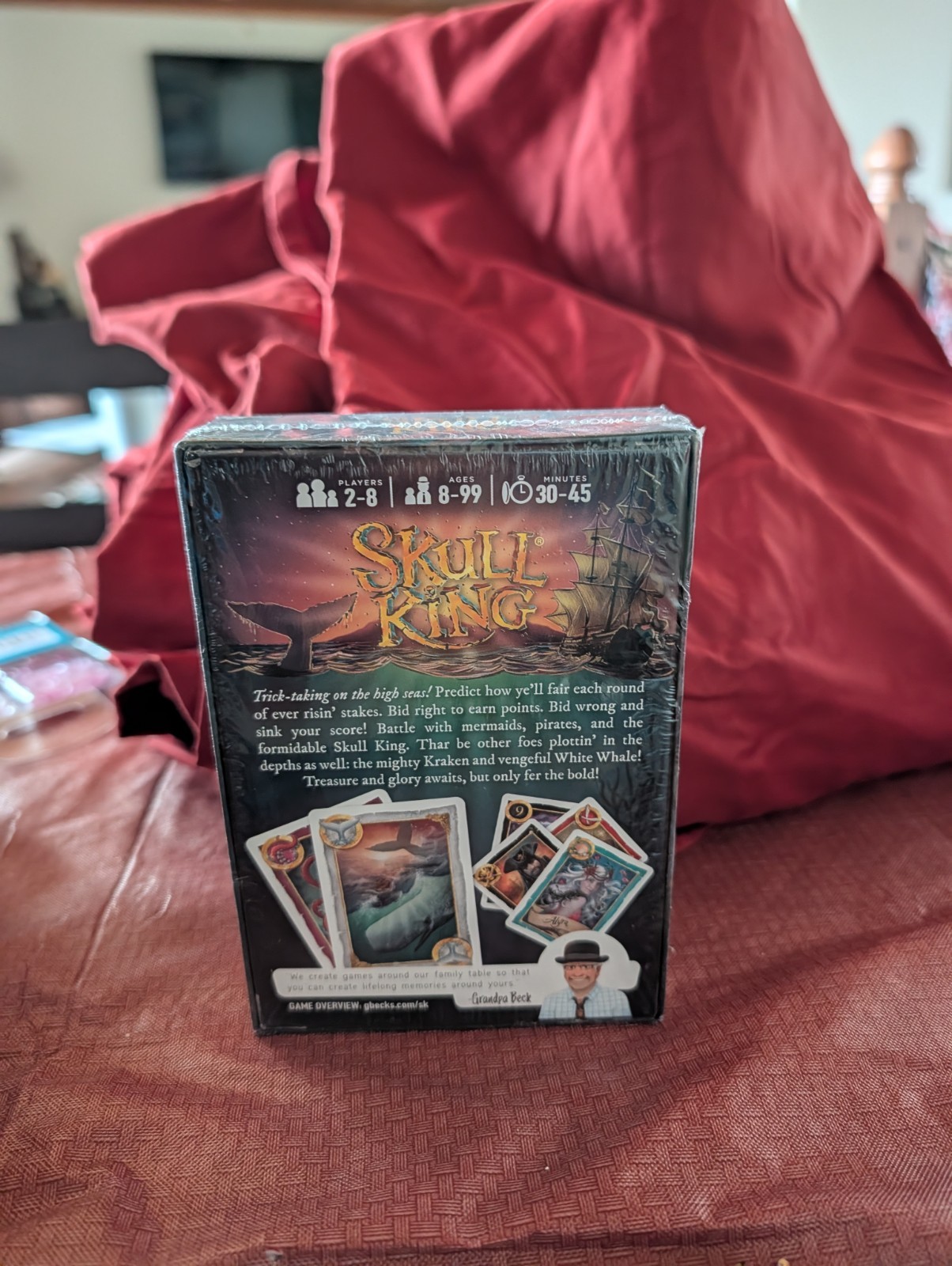 Grandpa Becks Games, Skull King Open Box Never Played factory Sealed Cards