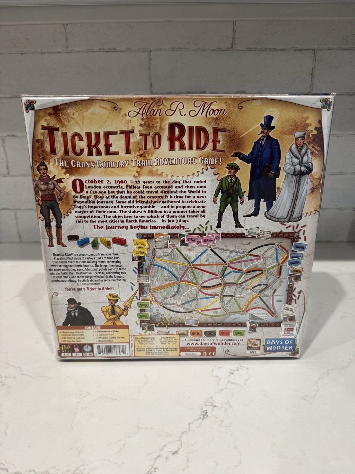 NEW Ticket To Ride by Alan R. Moon by Days of Wonder Board Game 2021 SEALED