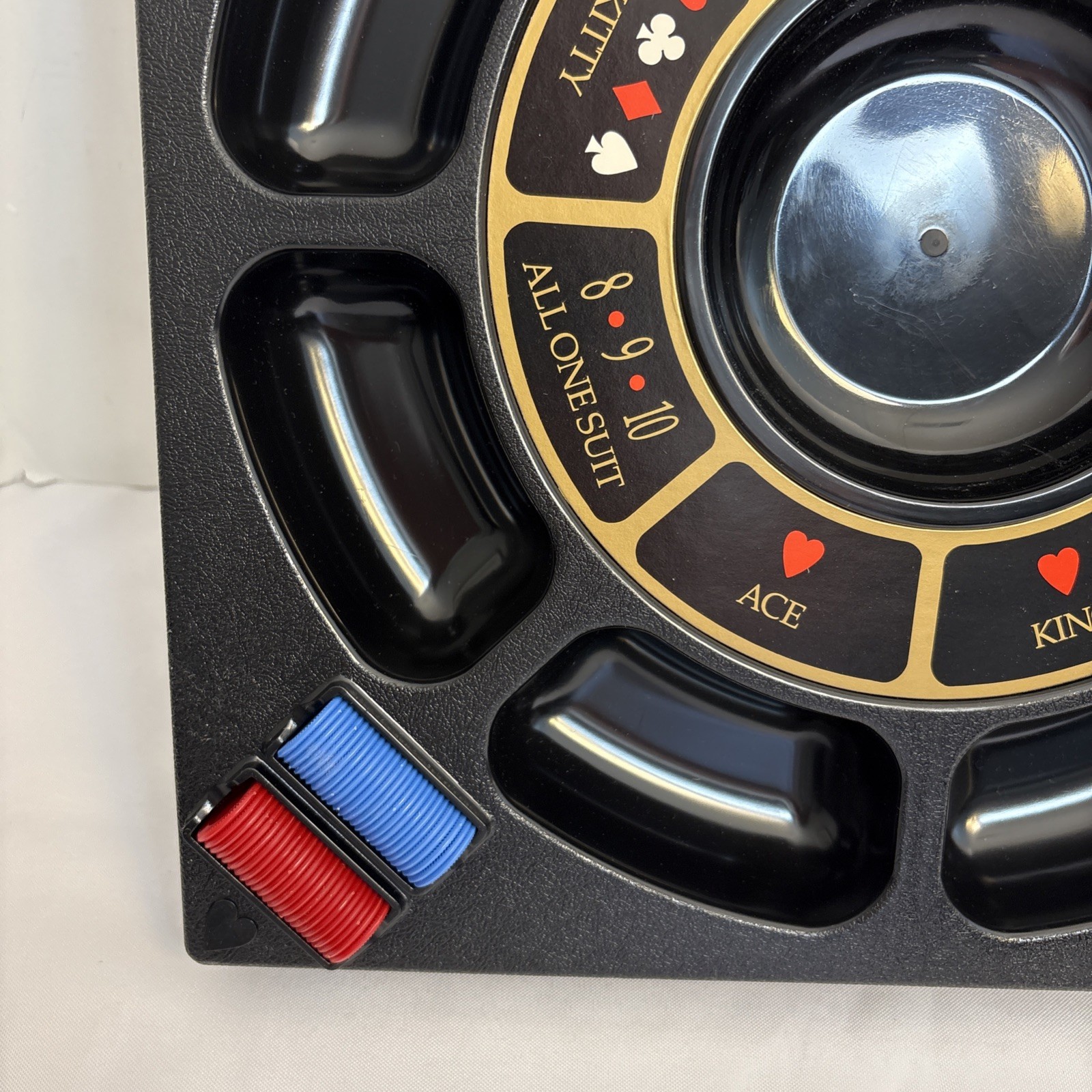 TRIPOLEY Tournament Edition NEW Cadaco 1992 Turntable Style HEARTS POKER RUMMY