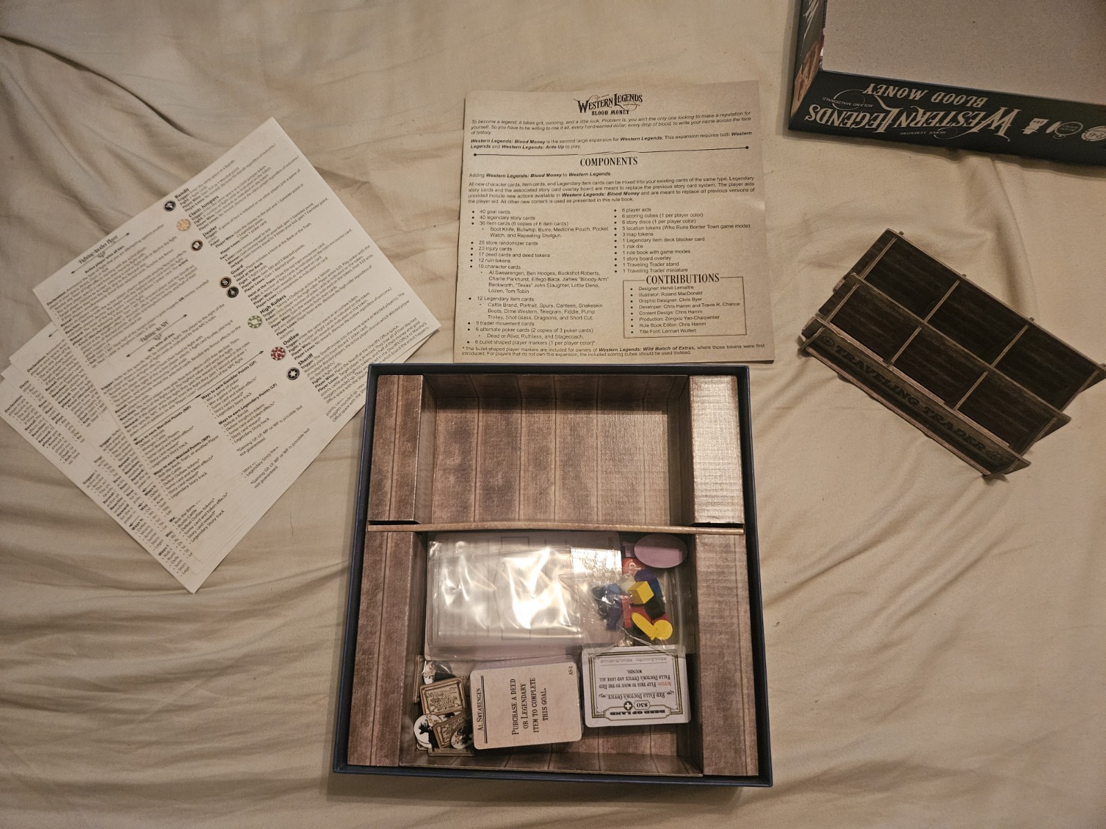 Kolossal Games Western Legends Board Game + Ante Up & Blood Money, + Playmat