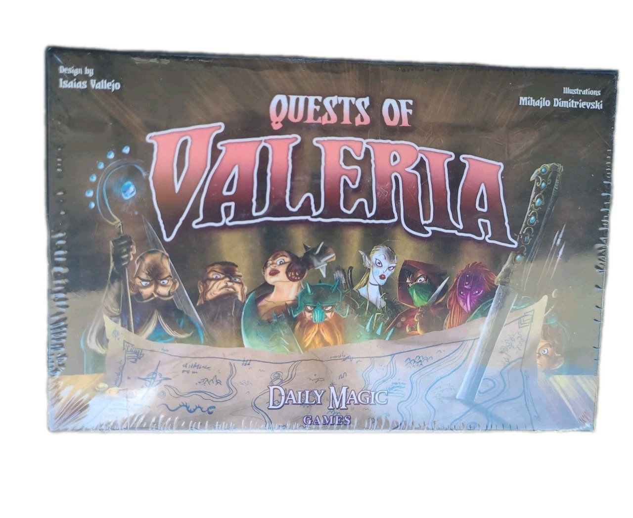 NEW Quests of Valeria Kickstarter Edition Board Card Game 2016 Daily Magic Games