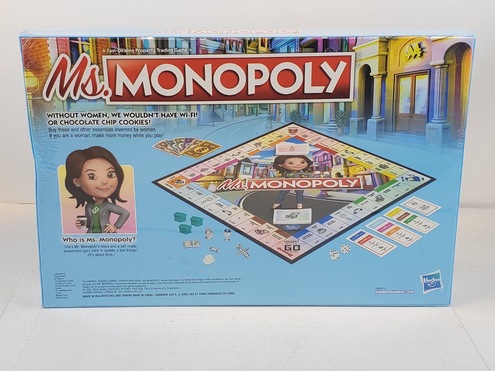 Ms. Monopoly Board Game By Hasbro New And Sealed