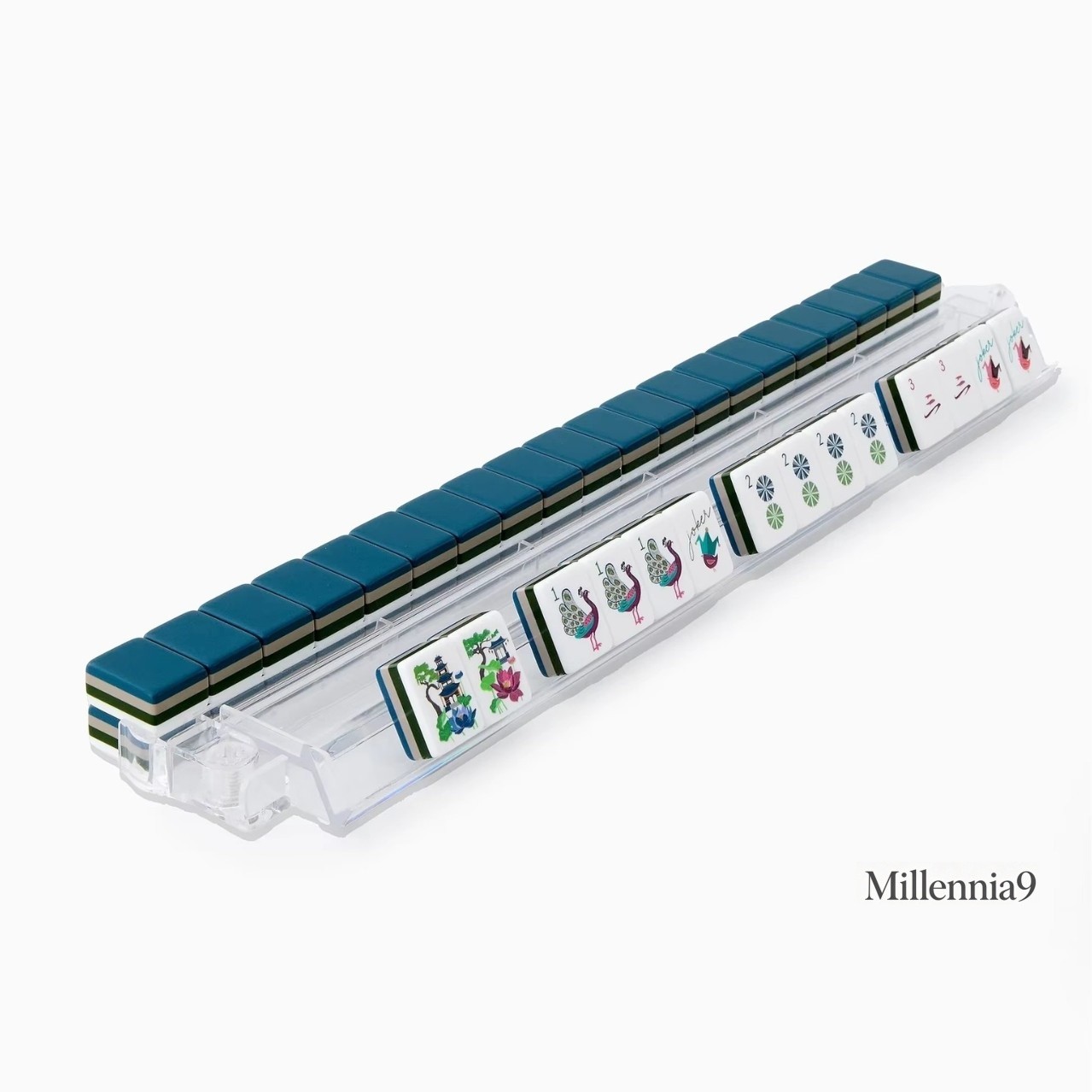 American Mahjong Game Set,160 Deep Blue Layered Mah Jong Tiles FedEx Delivery