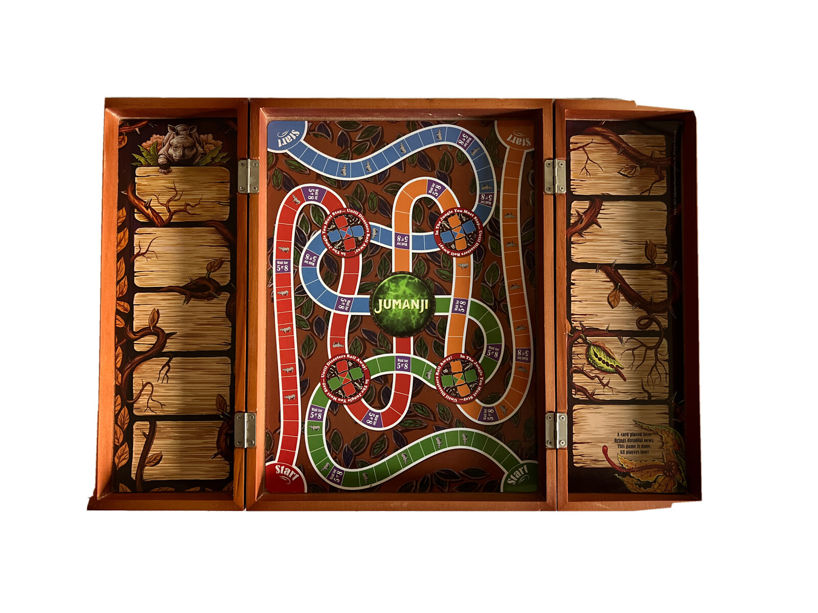 Jumanji the Game Real Wooden Box Edition of the Classic Adventure Board Game