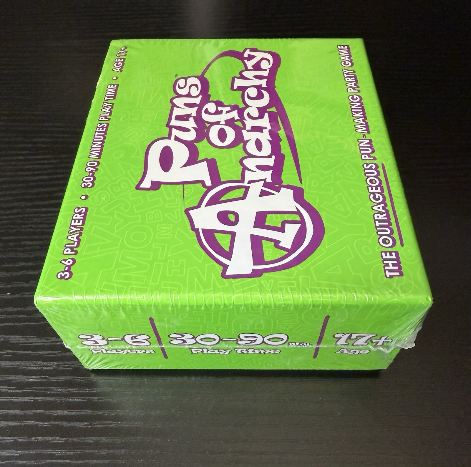 Puns of Anarchy The Outrageous Pun Making Party Game New Sealed Ages 17+