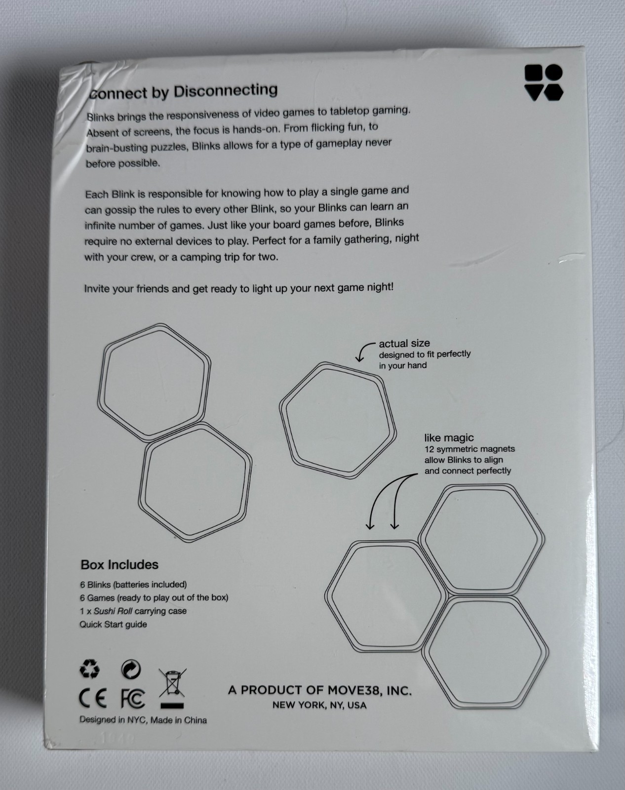 Move38 Blinks Smart Tabletop Game System Magnetic Tiles New Sealed