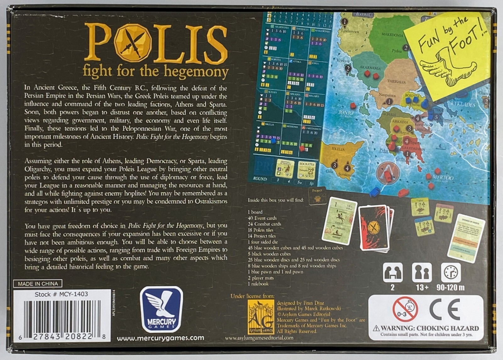 Mercury Games Polis: Fight for the Hegemony (1st Ed) w/Promos – Complete Used
