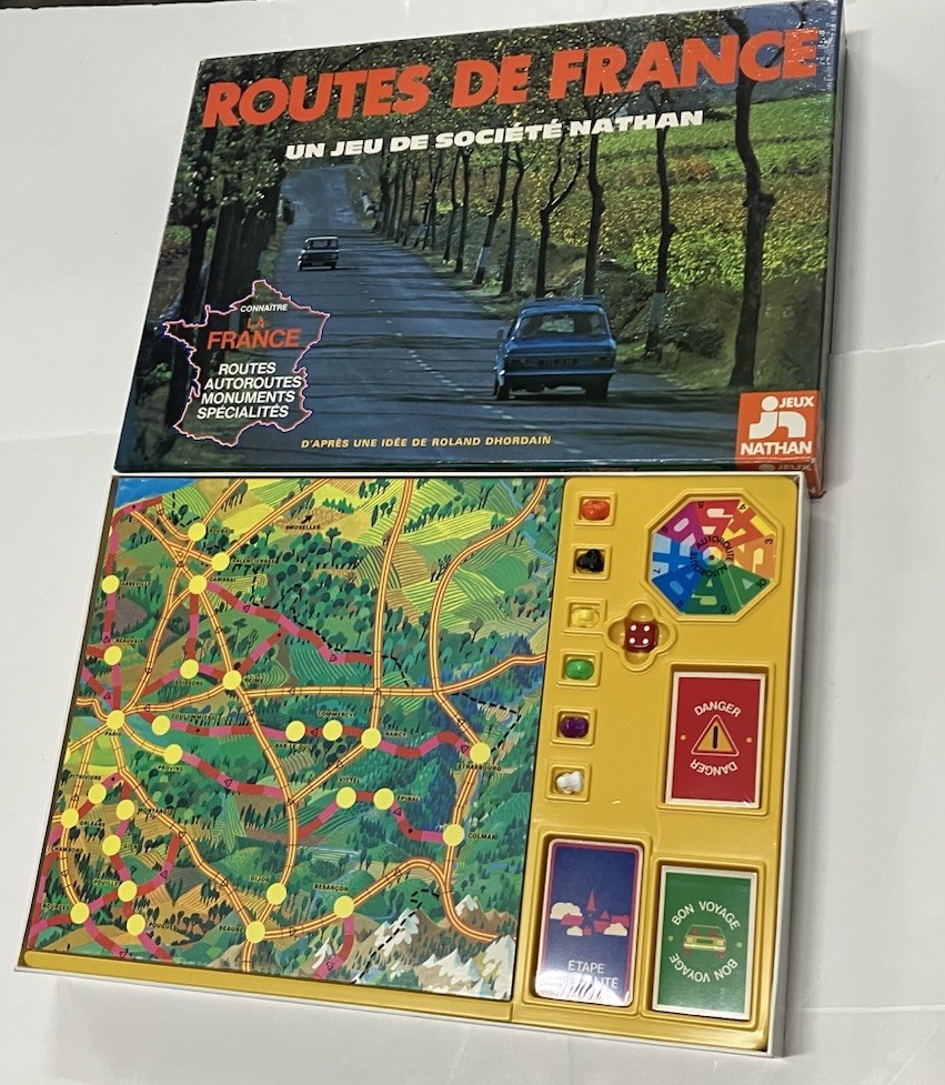 Vintage 1976 Jeux Nathan ROUTES DE FRANCE French Board Game RARE Complete NIB