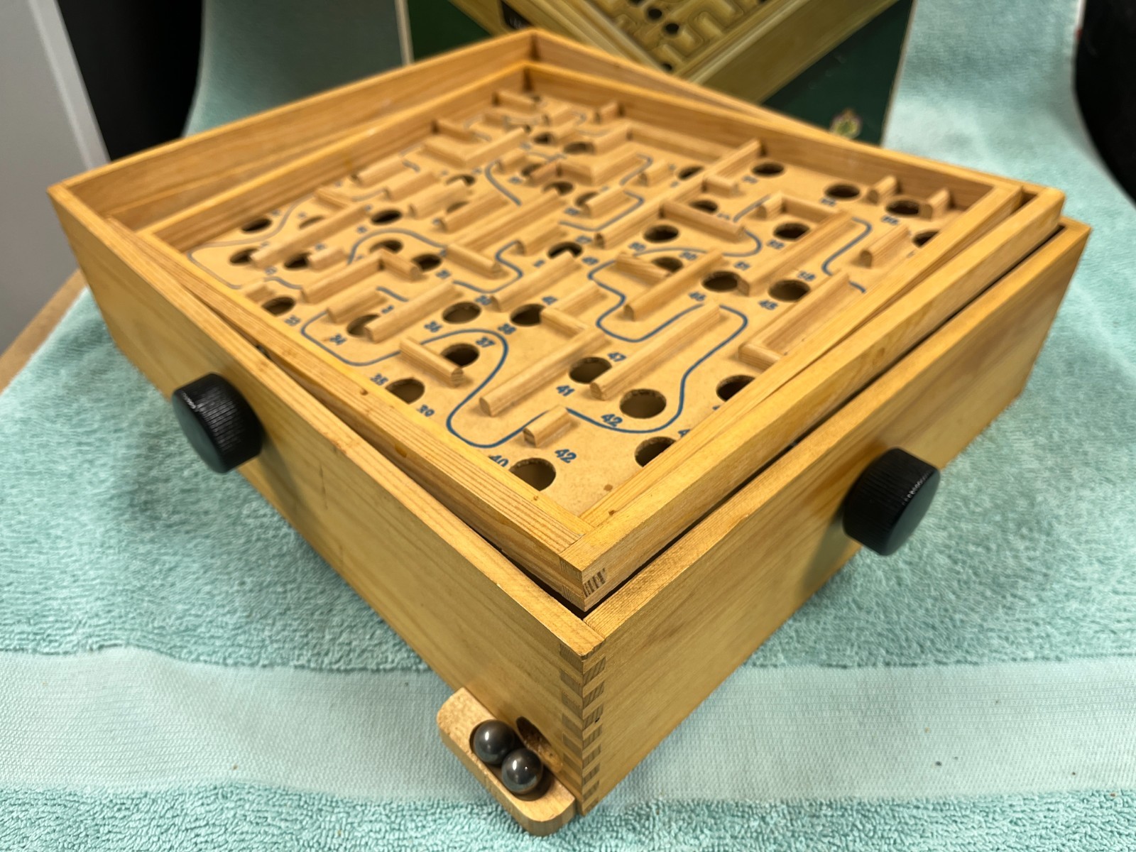 Brio Labyrinth Wooden Maze Game Model 31804 with Original Box & Balls Sweden