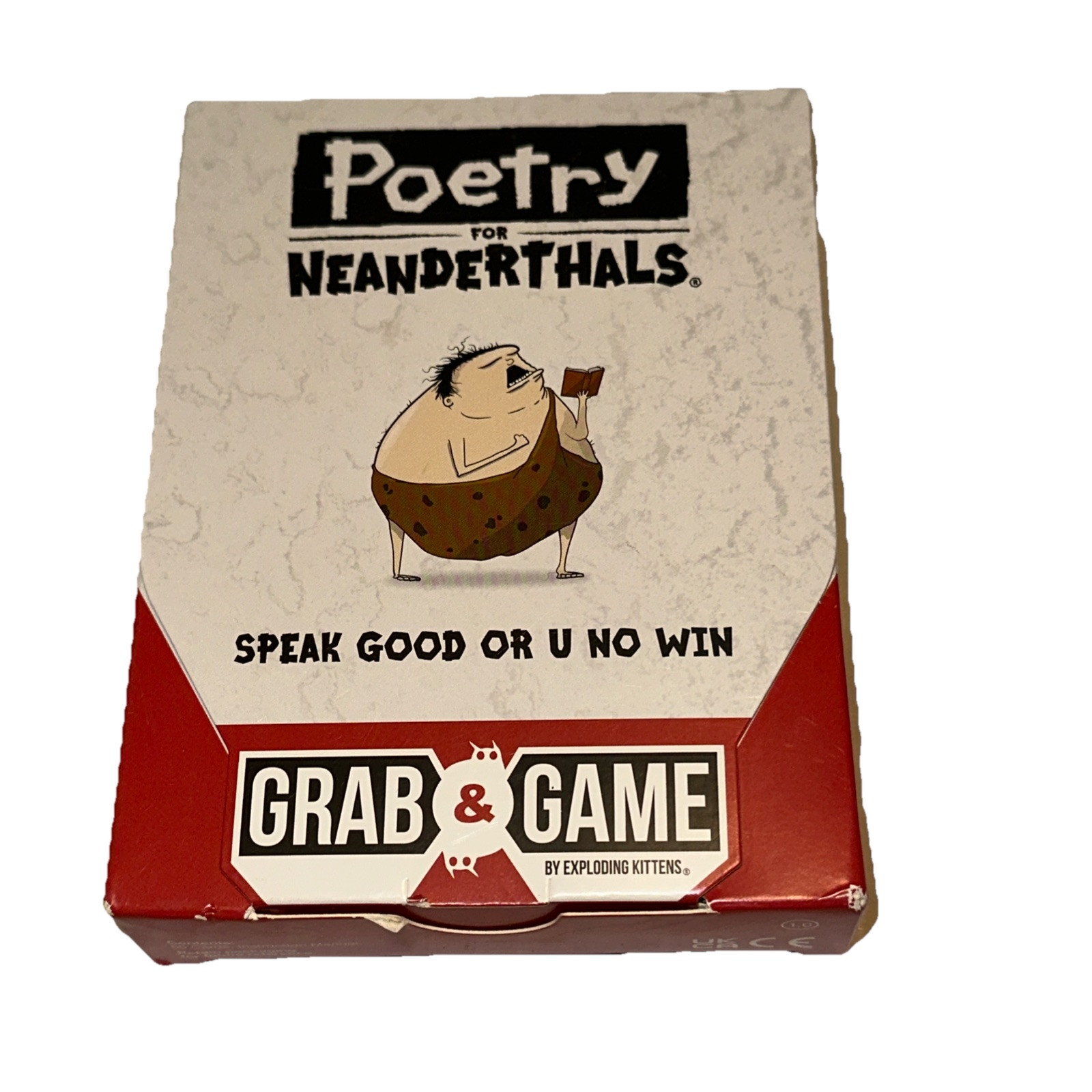 Poetry for Neanderthals Grab & Game 2+ Players – Ages 7+ – 10 Minutes to Play –