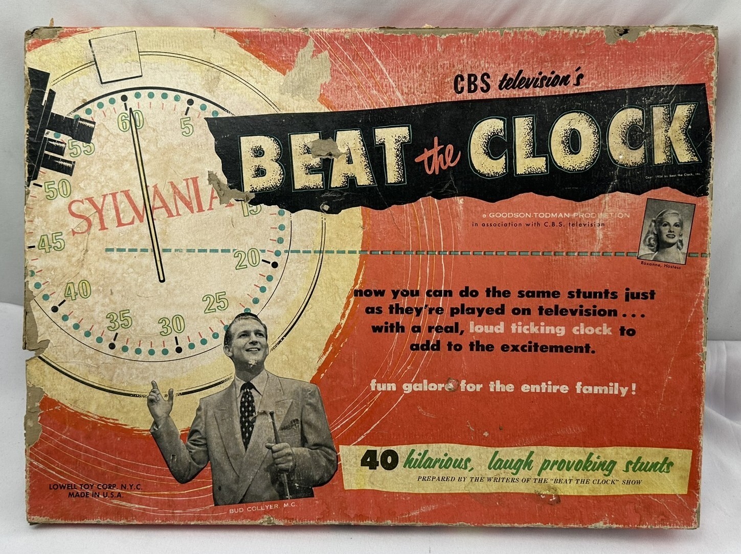 1954 Beat the Clock Game by Lowell Toys in Fair Condition FREE SHIPPING