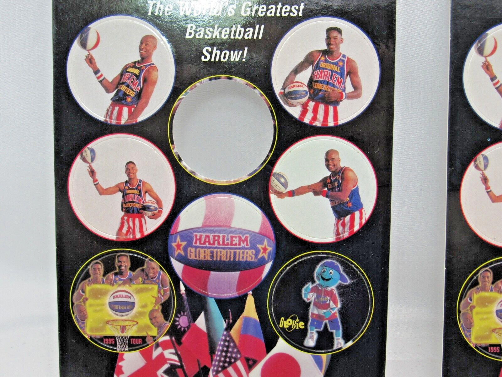 1995 Harlem Globetrotters 15 Officially Licensed Collector’s Caps Pogs Milk Caps