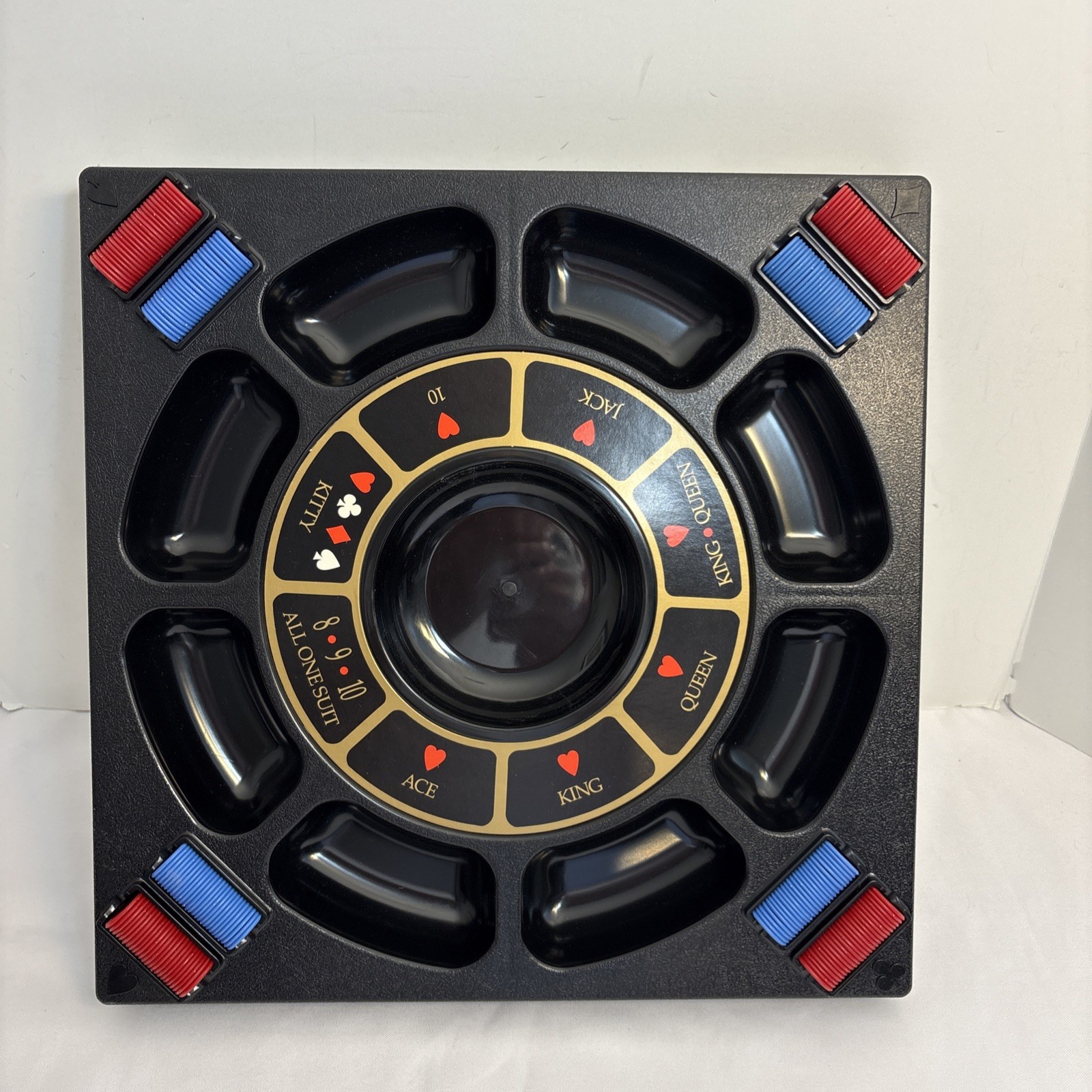 TRIPOLEY Tournament Edition NEW Cadaco 1992 Turntable Style HEARTS POKER RUMMY