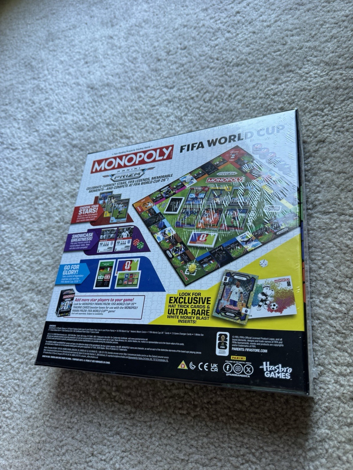 Hasbro Games Monopoly FIFA World Cup 26 Prizm Edition Board Game w/ Prizm Packs
