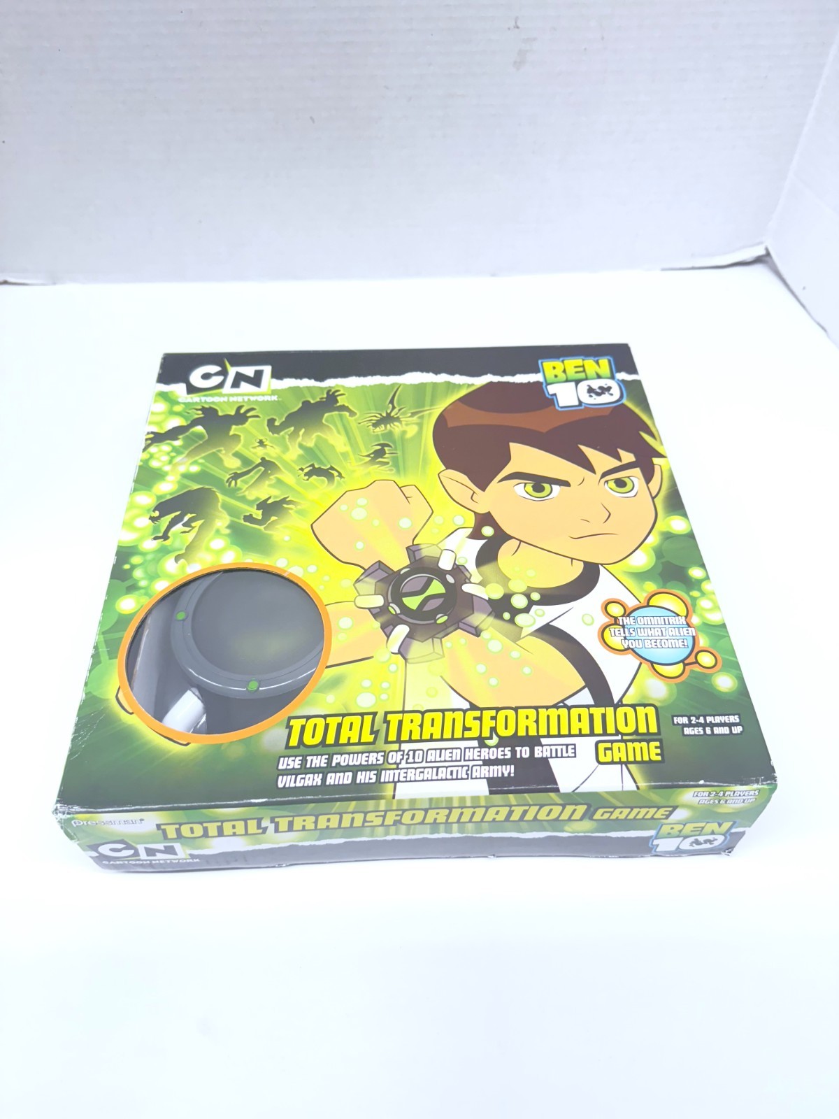 Ben 10 Total Transformation Board Game Cartoon Network Omnitrix Spinner