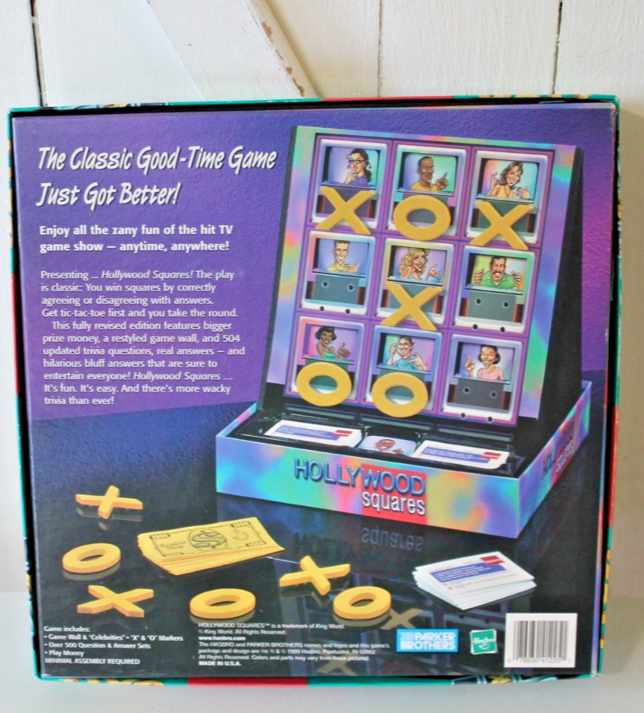 VTG NIB 1999 Hollywood Squares Board Game Parker Brothers New Hasbro USA