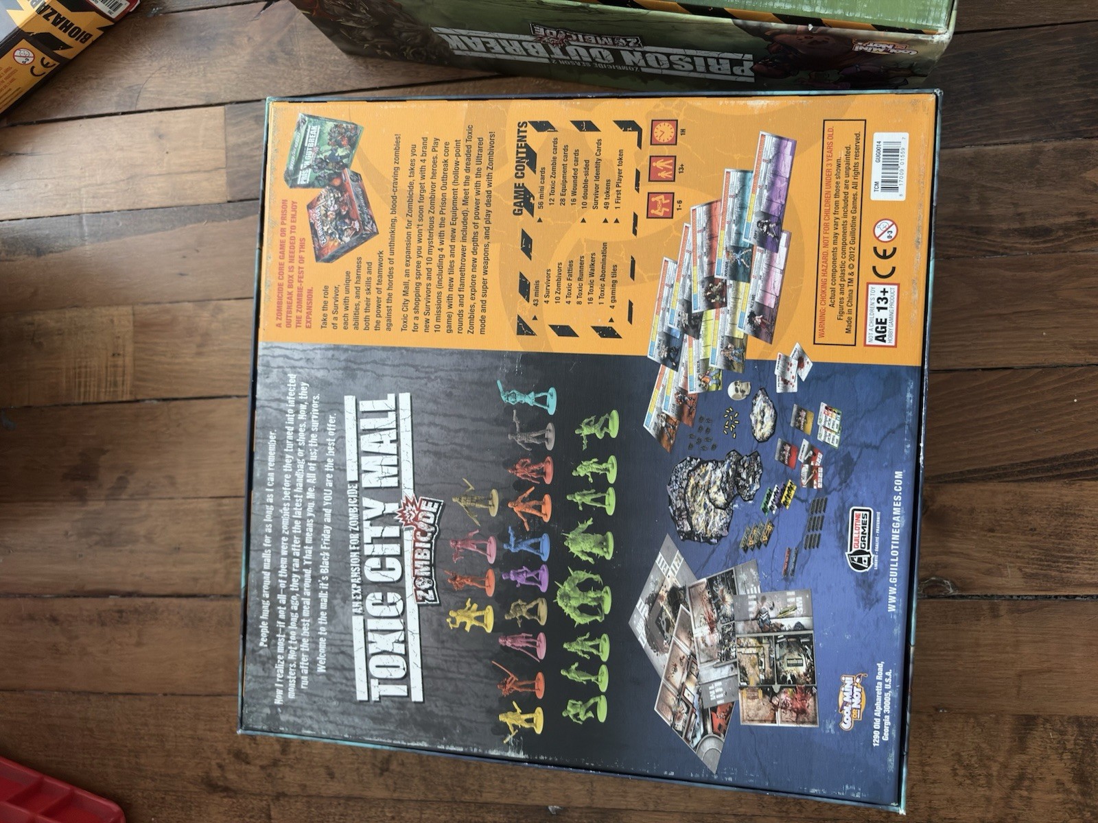 Zombicide board game lot – Zombicide – Toxic City – Prison Outbreak + extras