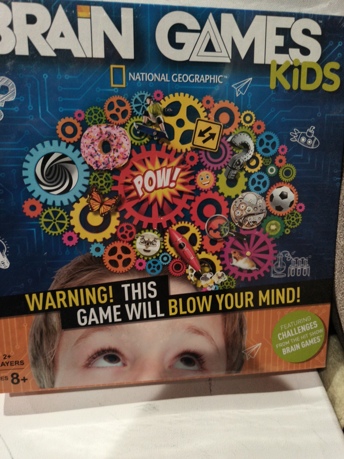 National Geographic Brain Games Kids board game 2+ players Sealed New