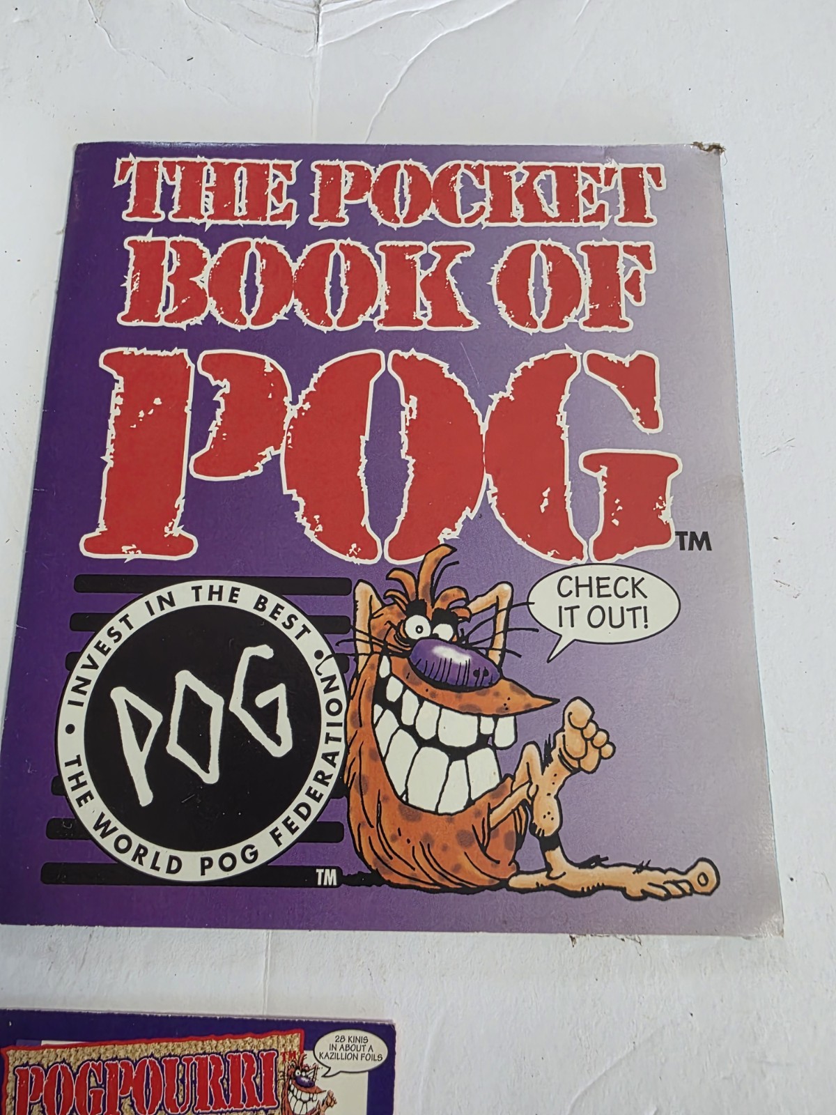 Vintage The World POG Federation Micro Tournament Game Pack Lot Of Pogman POGS
