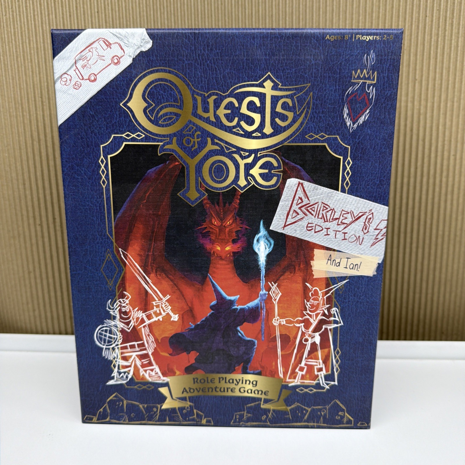 Disney Pixar Onward Quest of Yore Role Playing Board Game Barley’s Edition RPG