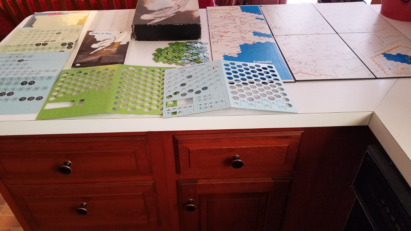 LUFTWAFFE BOARD GAME BY THE AVALON HILL GAME CO. 1971