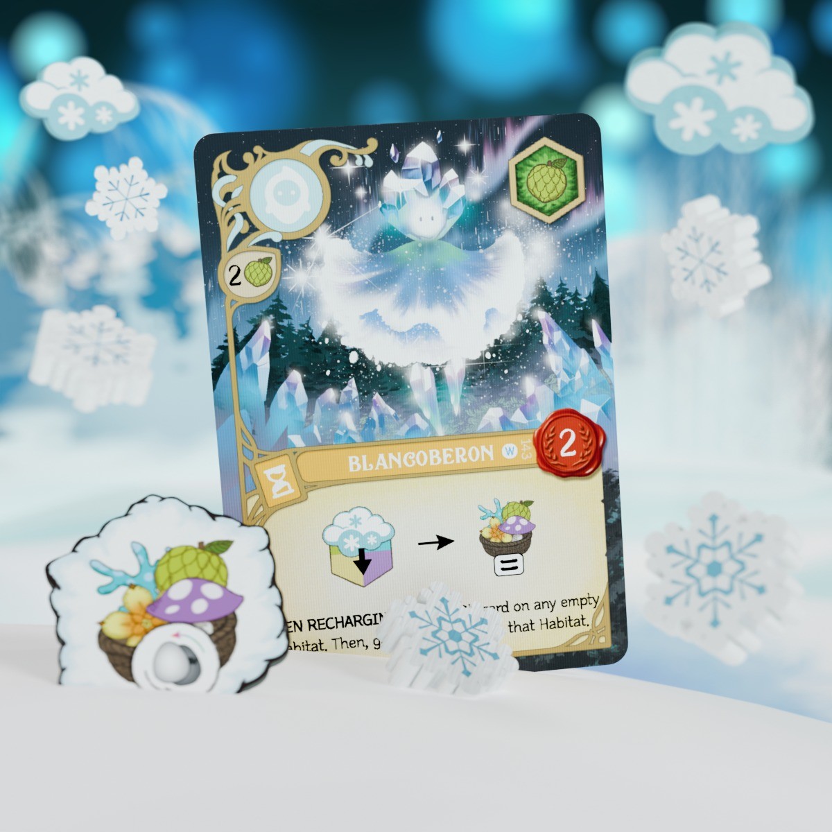 Wondrous Creatures: Winterfall Expansion + Promo Keychain by Bad Comet – SEALED