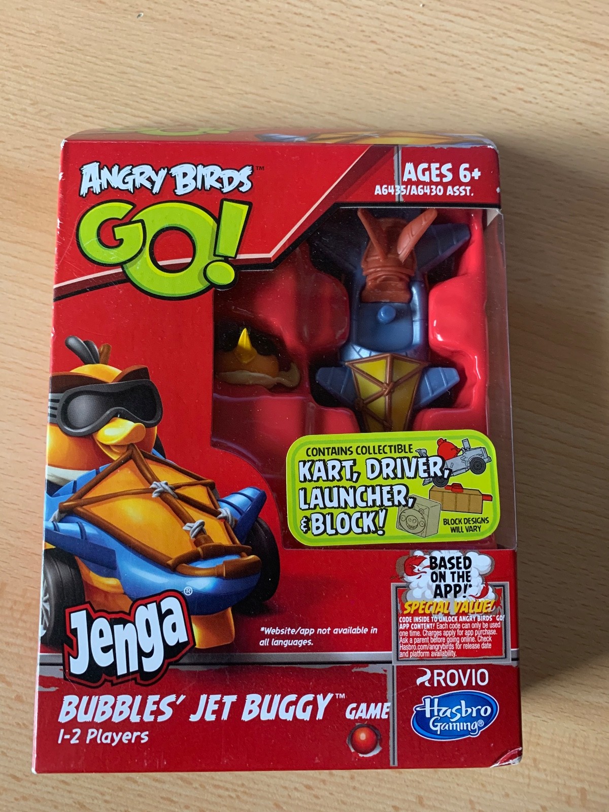NEW ROVIO ANGRY BIRDS GO JENGA BUBBLES’ JET BUGGY GAME AGES 6+