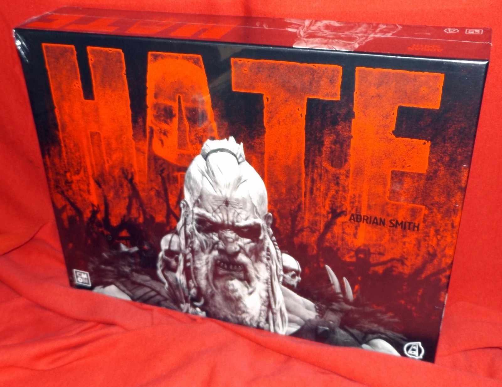 hate board game cmon w/add ons new condition