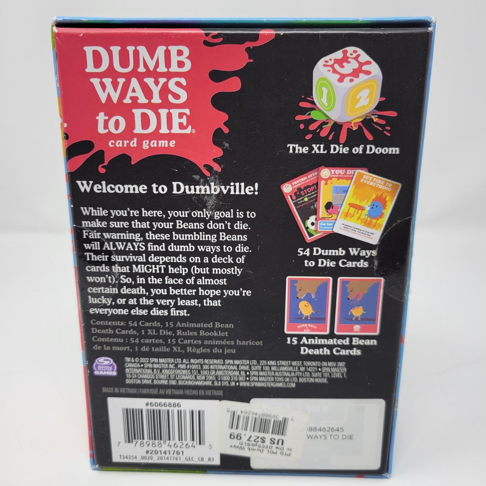 Dumb Ways to Die Card Game Survival Strategy 2-5 Players Ages 12+ Spin Master