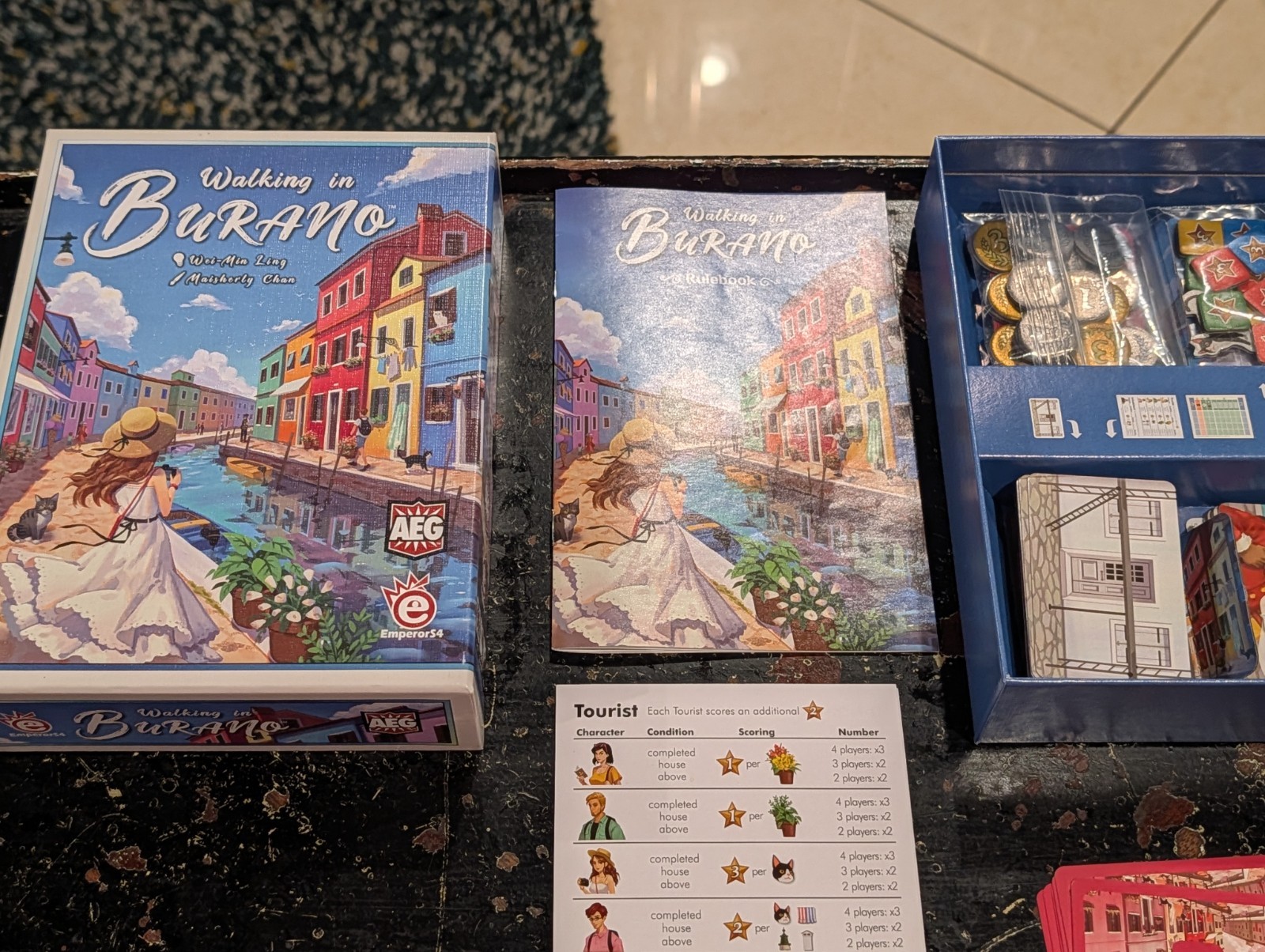 Walking in Burano Board Game AEG 1-4 Players 14+