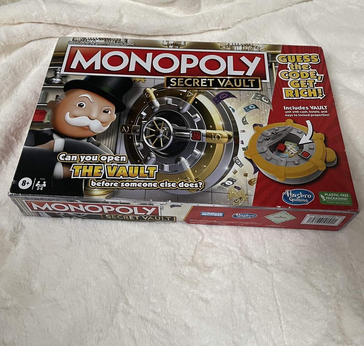 MONOPOLY Secret Vault Board Game for Kids Ages 8 and Up Family Board Game for…