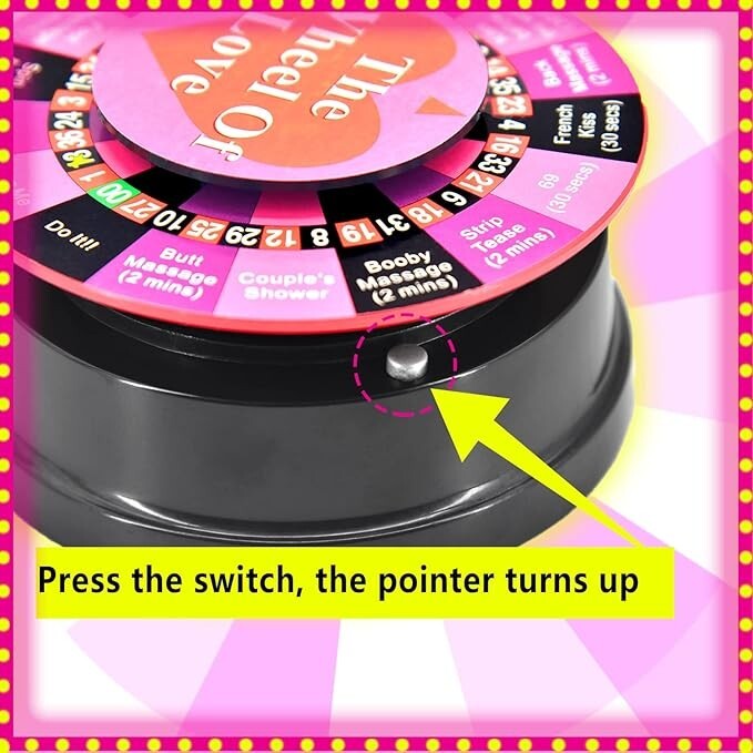 Electric Love Spinner Wheel Game for Couples Romantic Foreplay Bedroom Toy