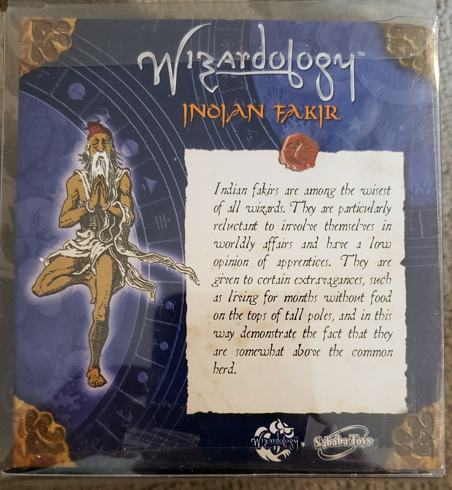 WIZARDOLOGY Indian Fakir Mini/Game Figure Sababa Toys