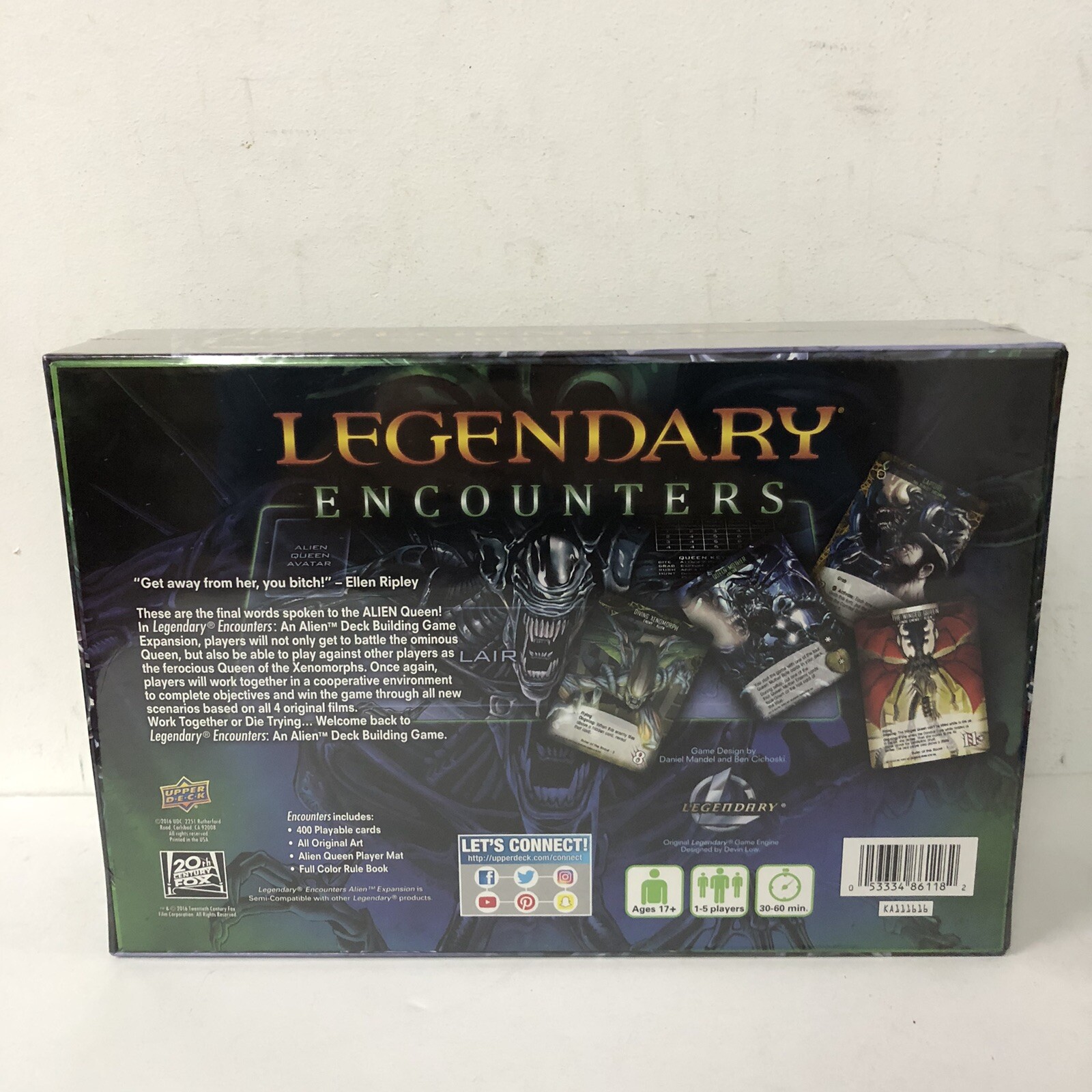 Upper Deck Legendary Encounters: an Alien Expansion Game