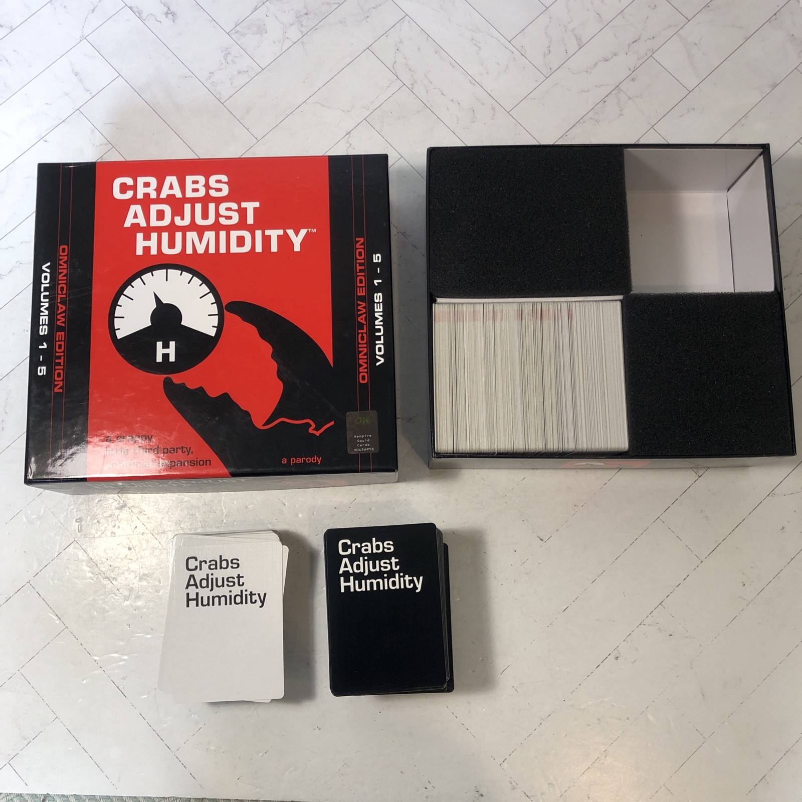 Crabs Adjust Humidity: Omniclaw Edition Volumes 1-5 Expansion Cards COMPLETE