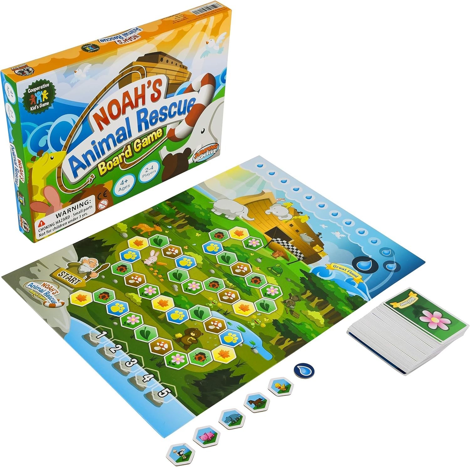 Kids Board Game Noah’s Animal Rescue Team Play Educational Fun for Family Night