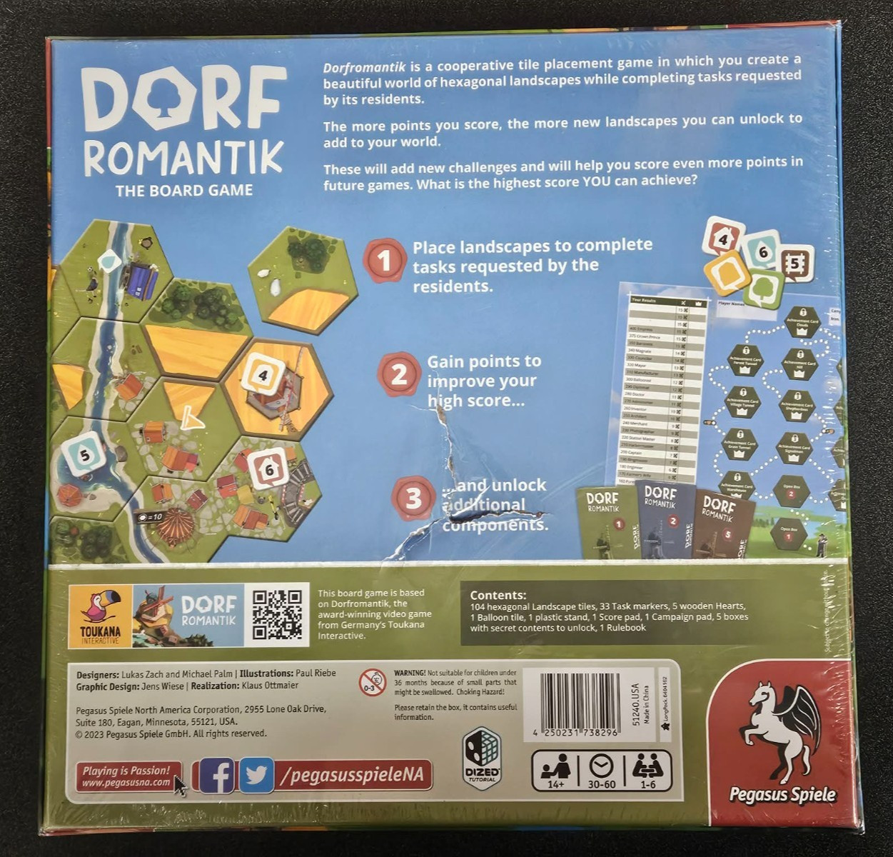 Dorfromantik – Pegasus Spiele -New Sealed – Free Shipping!