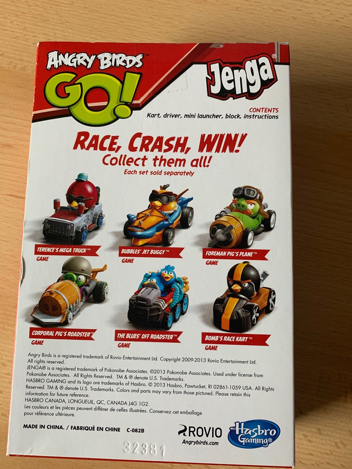 NEW ROVIO ANGRY BIRDS GO JENGA BUBBLES’ JET BUGGY GAME AGES 6+