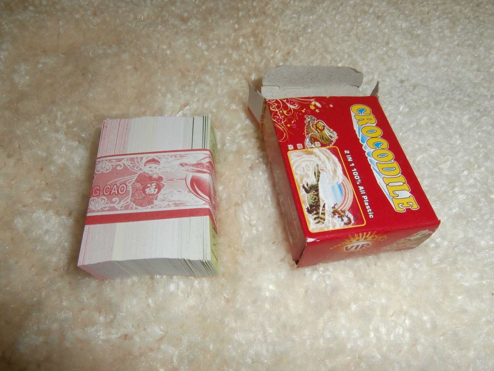 pack of 10 set crocodile Four color playing cards game (bài tứ sắc)( 四色牌)