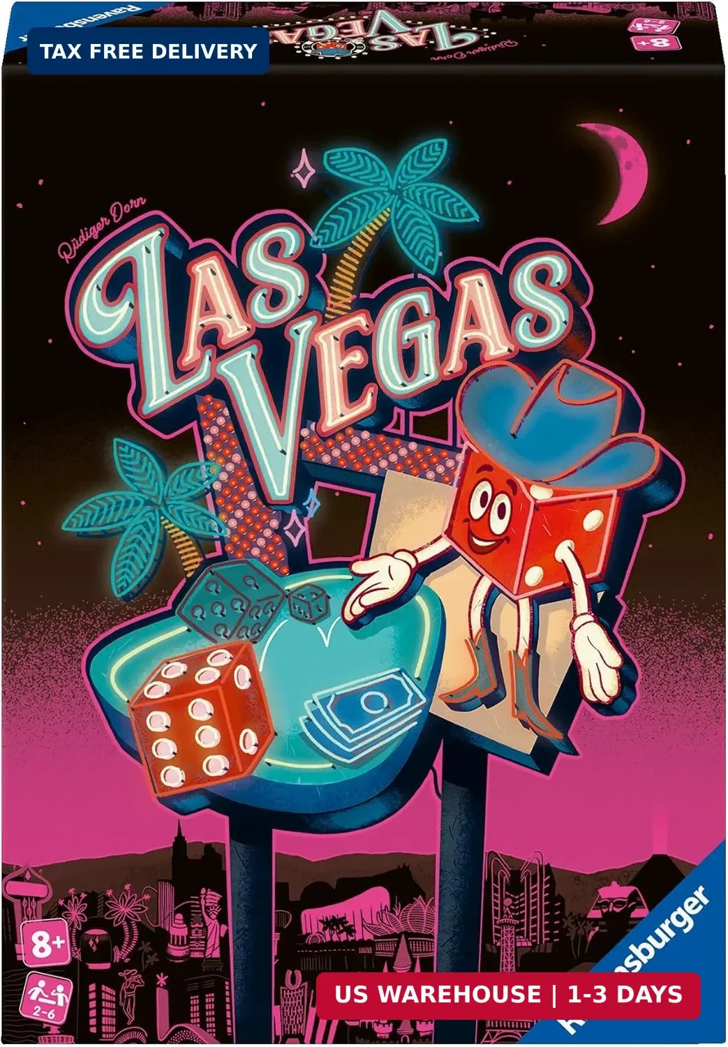 Ravensburger Las Vegas Board Game Dice-Rolling Casino Strategy Game for 2-6 Play