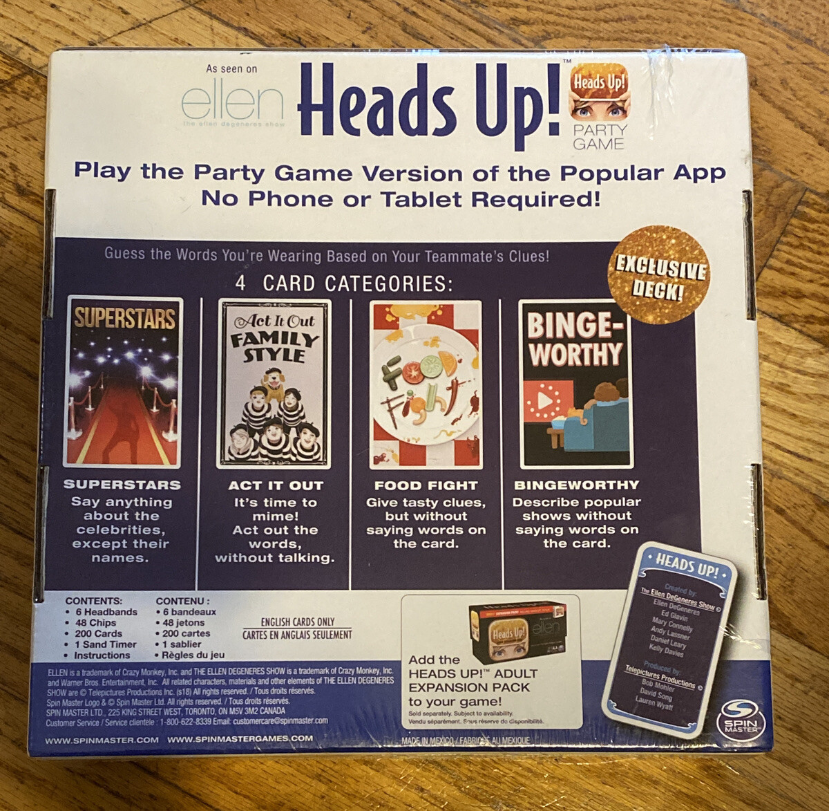 Heads Up! Party Game 3rd Edition, Fun Word Guessing Game for Families 8 & UP New