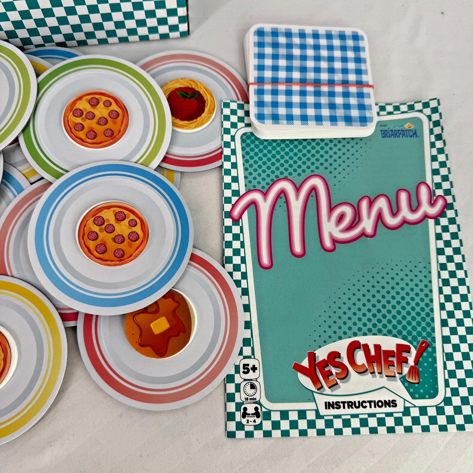 YES CHEF! Board Game Fast-Paced Matching Game w/ Bell 100% Complete Briarpatch